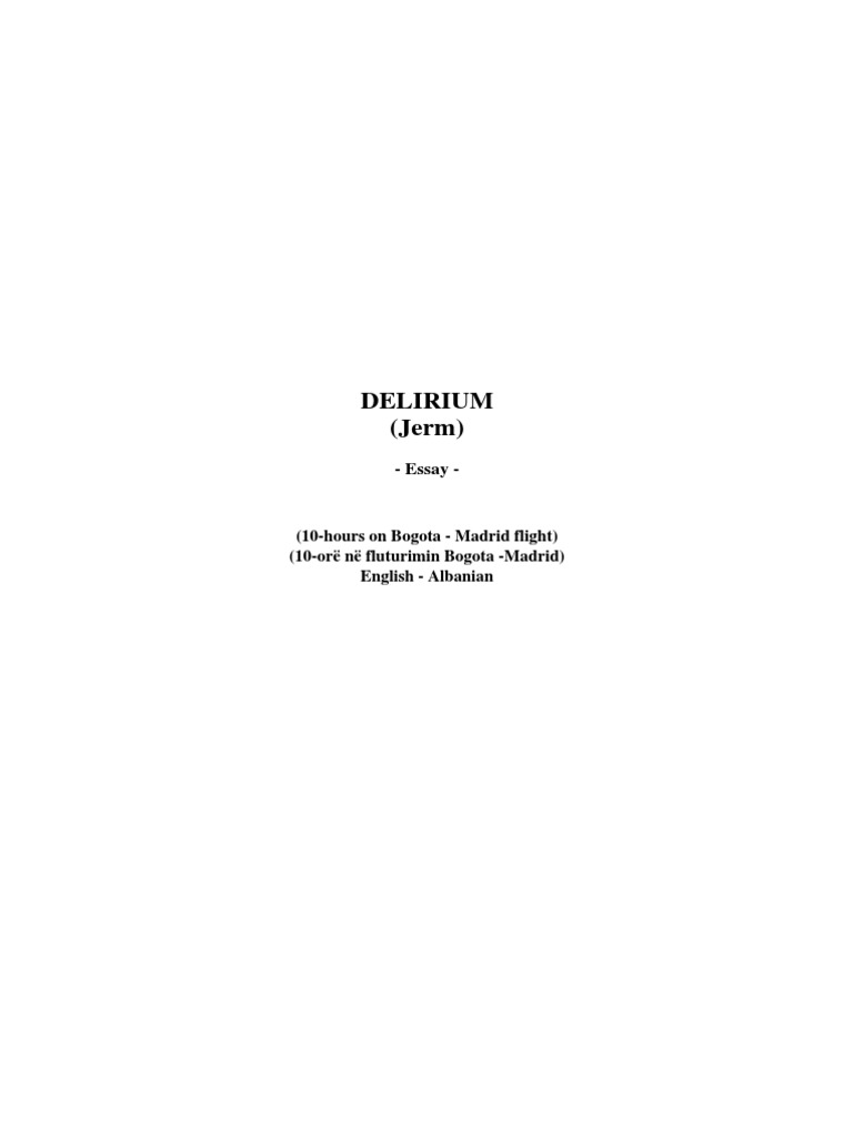 Delirium | PDF