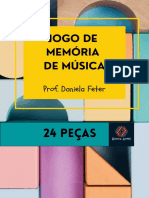 Jogo de memória musical com 24 instrumentos