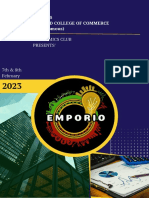 MCC Economics Club's 7th & 8th February 2023 Emporio Economics Festival