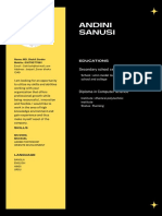 Andini Sanusi: Secondary School Certificate