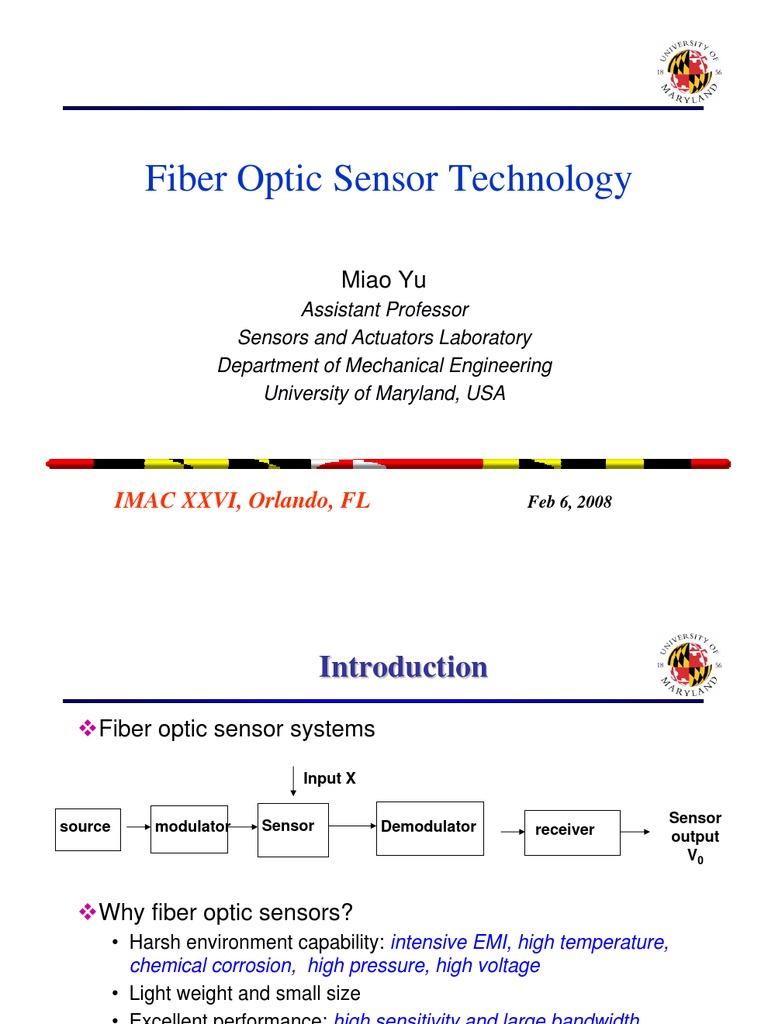 Fiber Optic Sensor Technology | PDF
