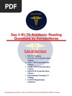 Day 5 IELTS Academic Reading Questions by KenyanNurse-1