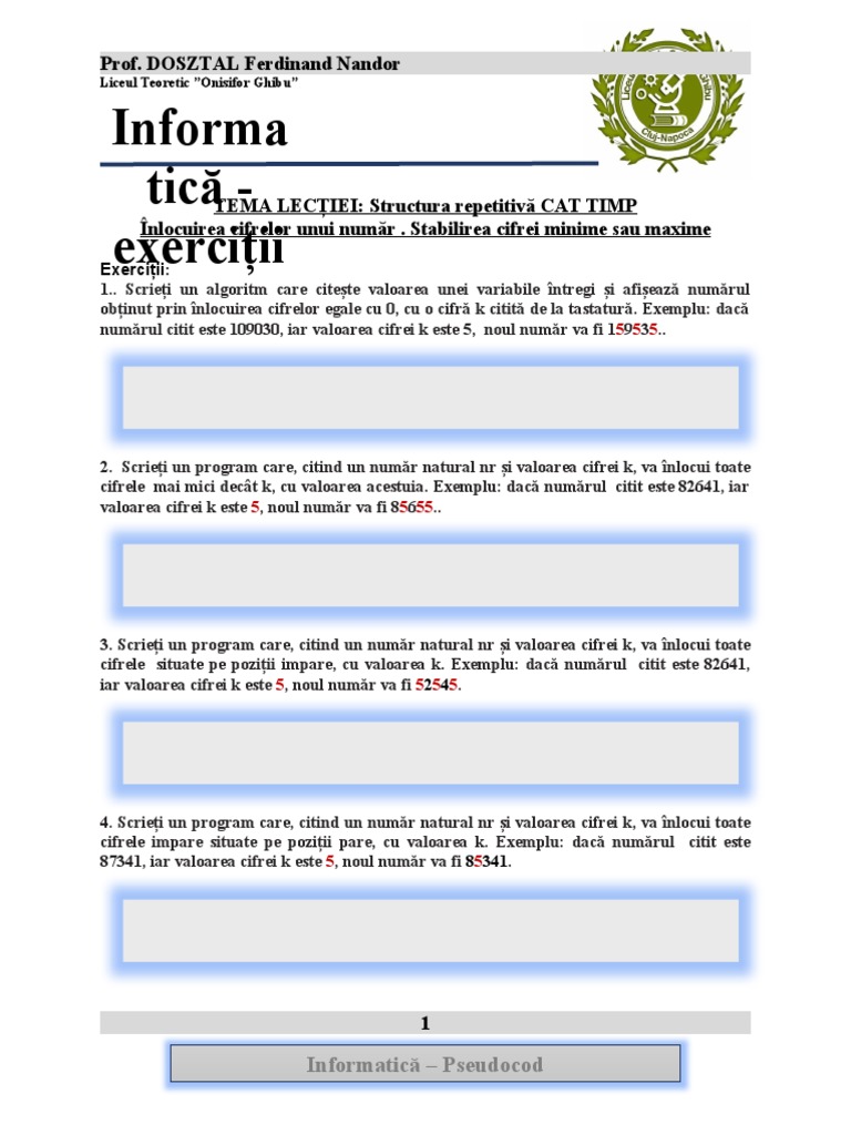 Tema 5 CPP Nume Prenume | PDF