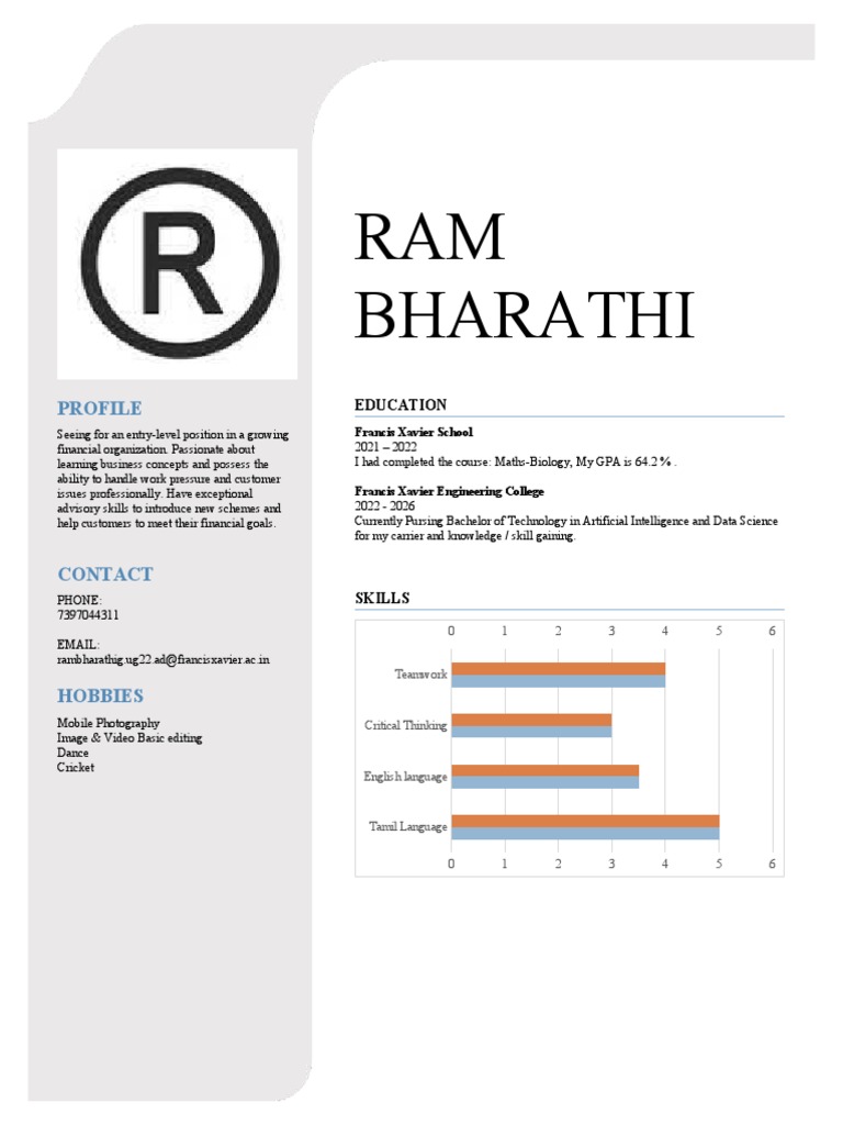 Ram Resume | PDF