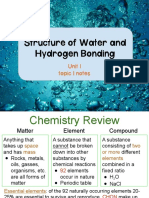 Unit 1.1 Properties of Water