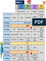 Horario 4°A