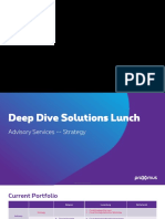 Deep Dive Solutions Lunch - Advisory Services - Strategy