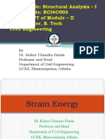 Strain Energy Methods for Structural Analysis