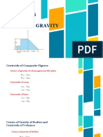 Centroids and Center of Gravity Guide for Geometric Shapes