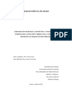 Eploración Geológica, Geotécnica y Geofísica Del Subsuelo de La Estación Carrizal, Línea 2 Metro Los Teques, Estado Miranda