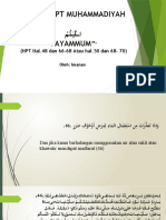Kajian HPT Muhammadiyah (Tayamum & Menghilangkan Najis)
