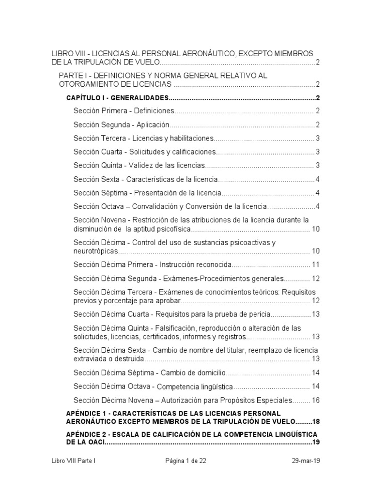 RACP Libro VIII Parte 1 | PDF | Aeronave | Control de tráfico aéreo