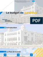 Le Budget de Wilaya 11
