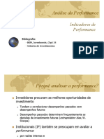 Análise da Performance com Índices de Risco