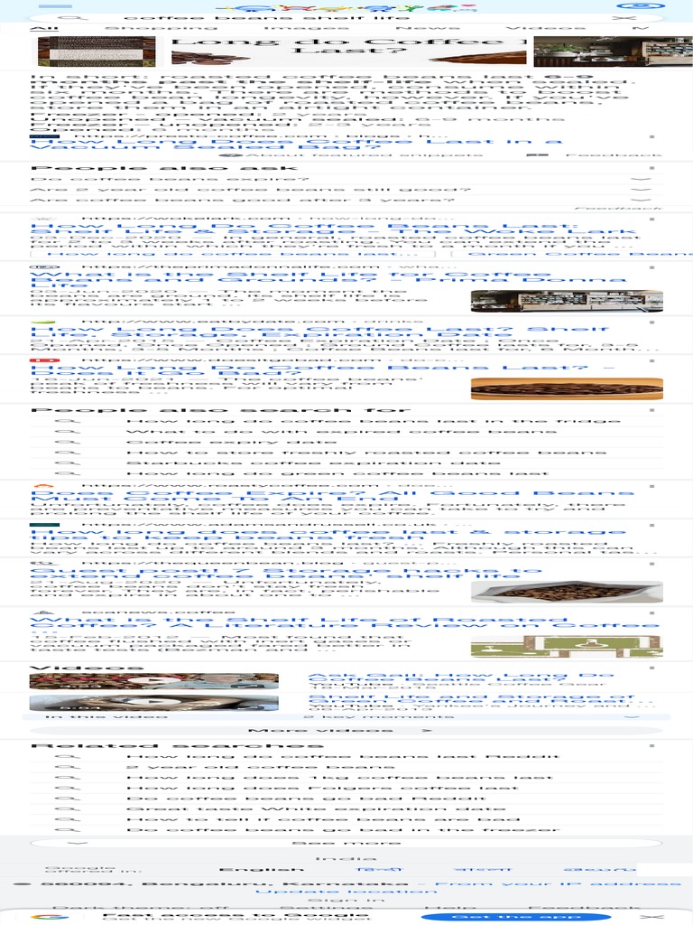 Coffee Beans Shelf Life Google Search Download Free PDF Coffee