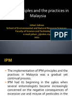 IPM Principles and The Practices in Malaysia
