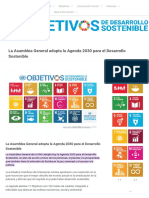 La Asamblea General Adopta La Agenda 2030 para El Desarrollo Sostenible - Desarrollo Sostenible