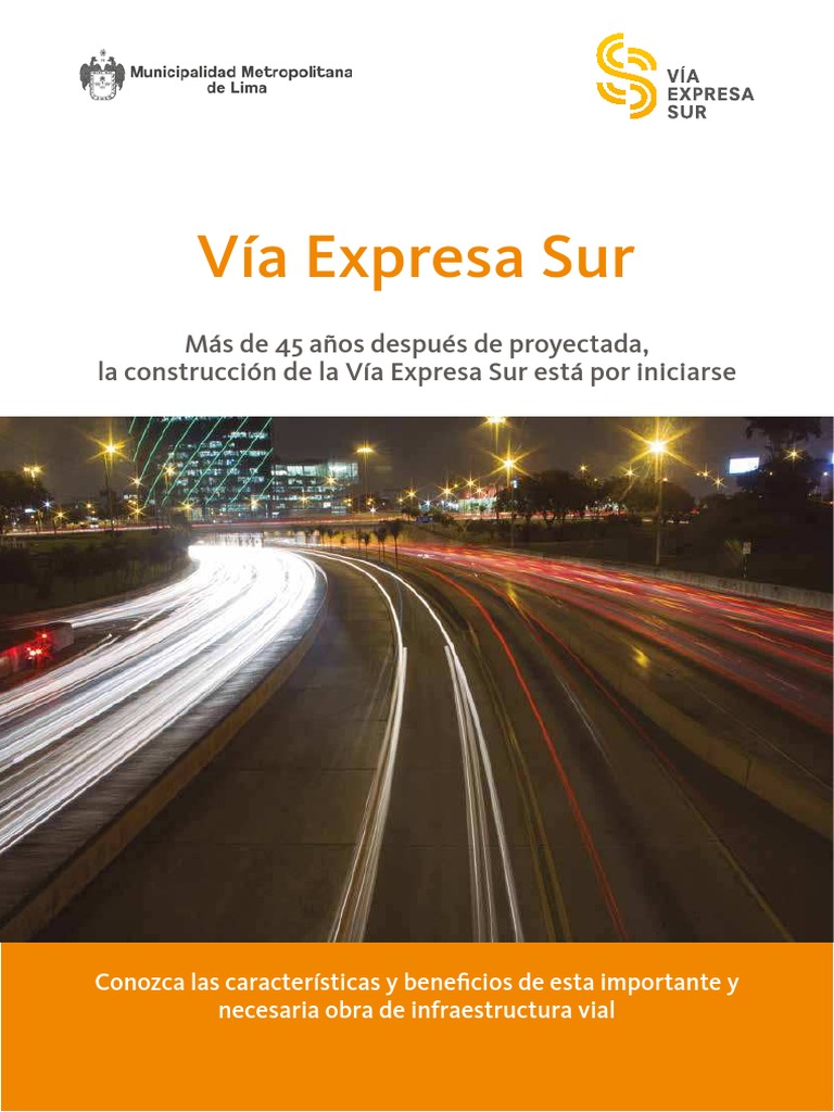 Mapa y detalles de la Vía Expresa Sur | PDF | Lima | Peatonal