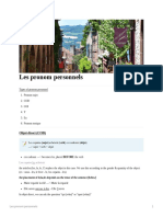 Les Pronom Personnels