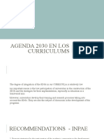 Agenda 2030 en Los Curriculums B