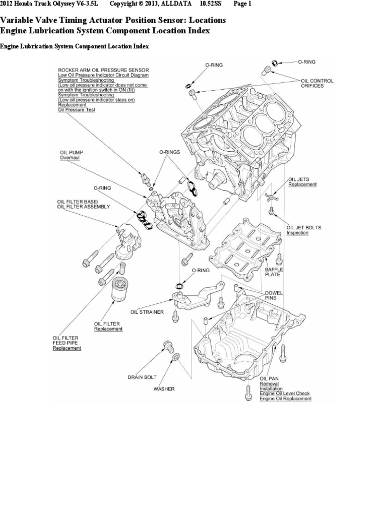 Variable Valve Timing Actuator Position Sensor Locations PDF