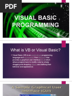 Lesson - VISUAL BASIC PROGRAMMING 1