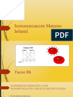 Isoinmunización Materno Infantil