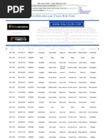RAL Color Chart