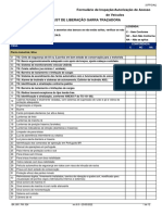 Formulário de inspeção de veículo