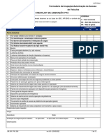Formulário de inspeção de veículo PTA