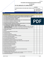 Liberação de Veículo Pá Carregadeira - Check List