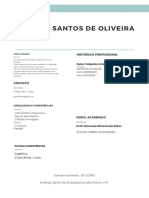 Gustavo Santos de Oliveira: Histórico Profissional