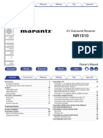 NR1510 Owners Manual