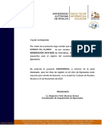 Constancia de Llenado A Seguimientode Egresados