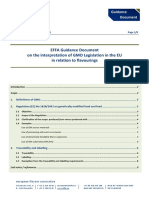 Effa Guidance Document 14 01 Interpretation of Gmo Legislation in The Eu in Relation To Flavourings