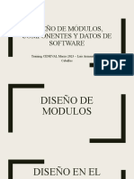 Diseño de Modulo, Componentes y Datos de