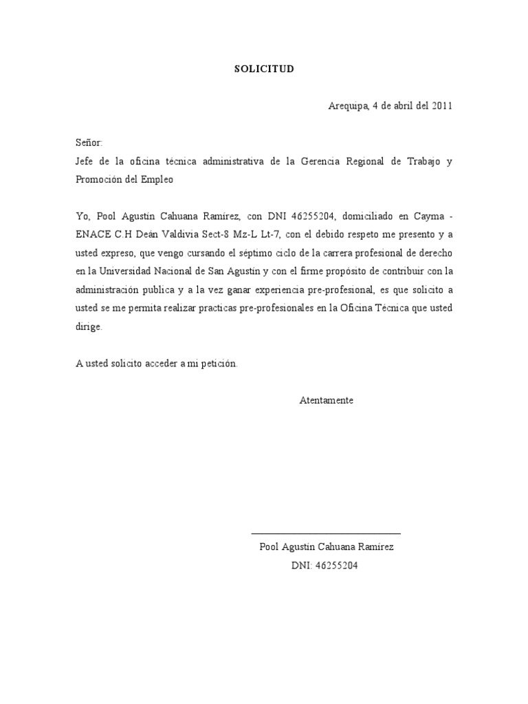 Solicitud Simple Solicitud Simple