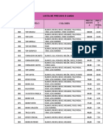 Lista de Precios D Laida