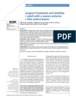 Cambiano Nonsurgical Treatment and Stability of An Adult With A Severe Anterior Openbite Malocclusion