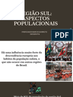 Região Sul Aspectos Populacionais