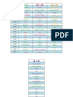 2011 School Schedule