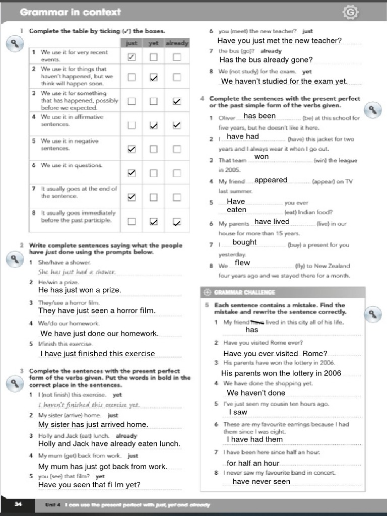 B1 UNIT 4 WB P 34 | PDF