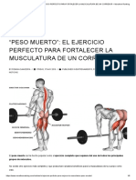 "PESO MUERTO" - EL EJERCICIO PERFECTO PARA FORTALECER LA MUSCULATURA DE UN CORREDOR - Marathon Ranking