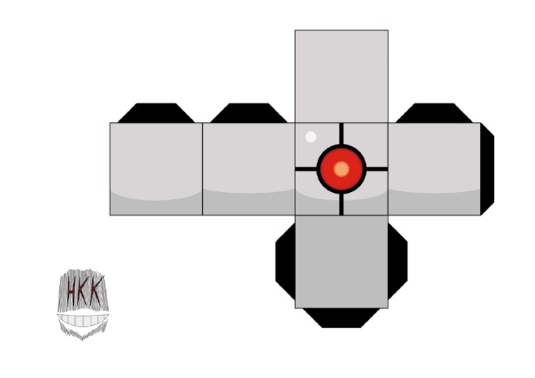 Early Concept Glados Paper Toy Paper Craft | PDF
