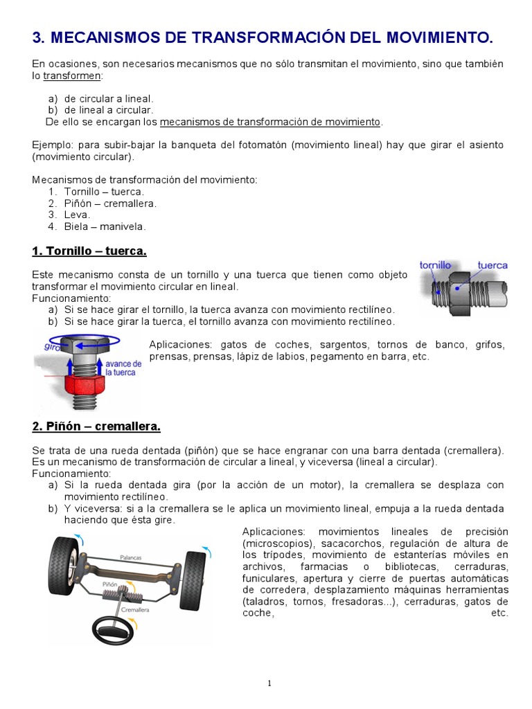 Mecanismos 4 Pdf Engranaje Ingeniería Mecánica