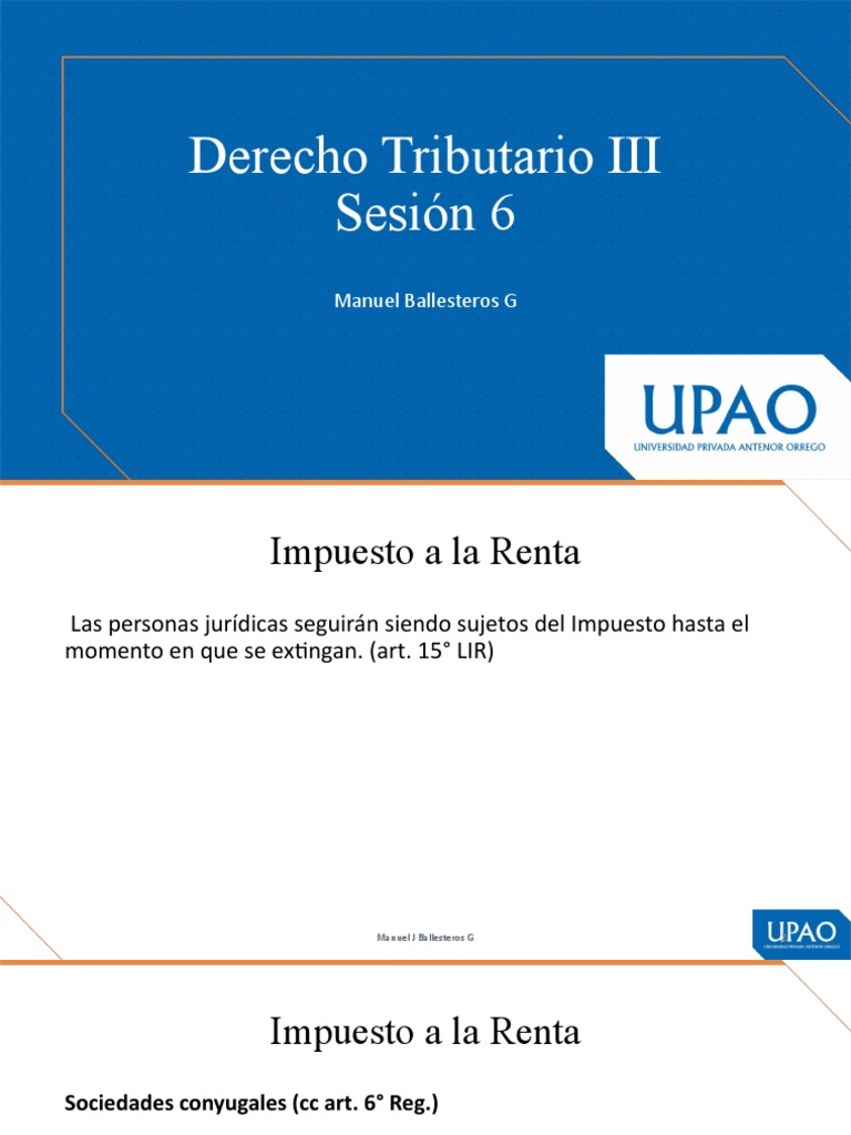 Semana 6 | PDF | Impuesto sobre la renta | Impuestos