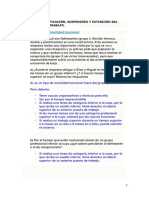 Modificación, suspensión y extinción del contrato de trabajo