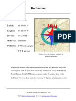 Magnetic Declination Report