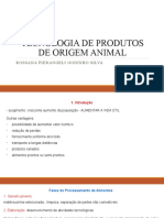 Introdução TECNOLOGIA DE PRODUTOS DE ORIGEM ANIMAL