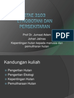 Kepentingan Hutan Kepada Manusia Dari Aspek Ekologi